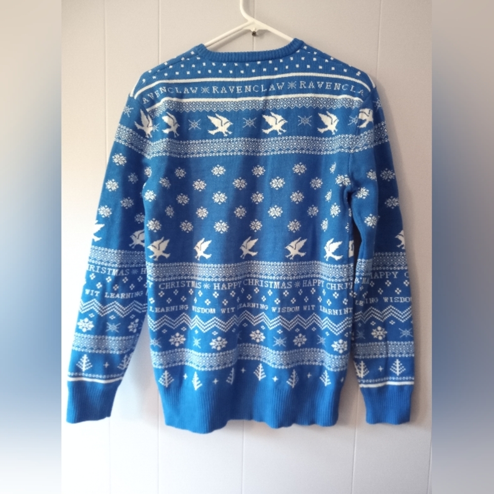 Harry Potter Ravenclaw Crest Holiday Sweater - Picture 2 of 6
